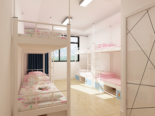 六人间宿舍铁床