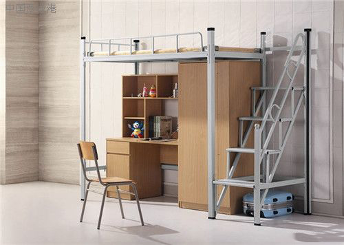 单体上下铺铁床样品展示