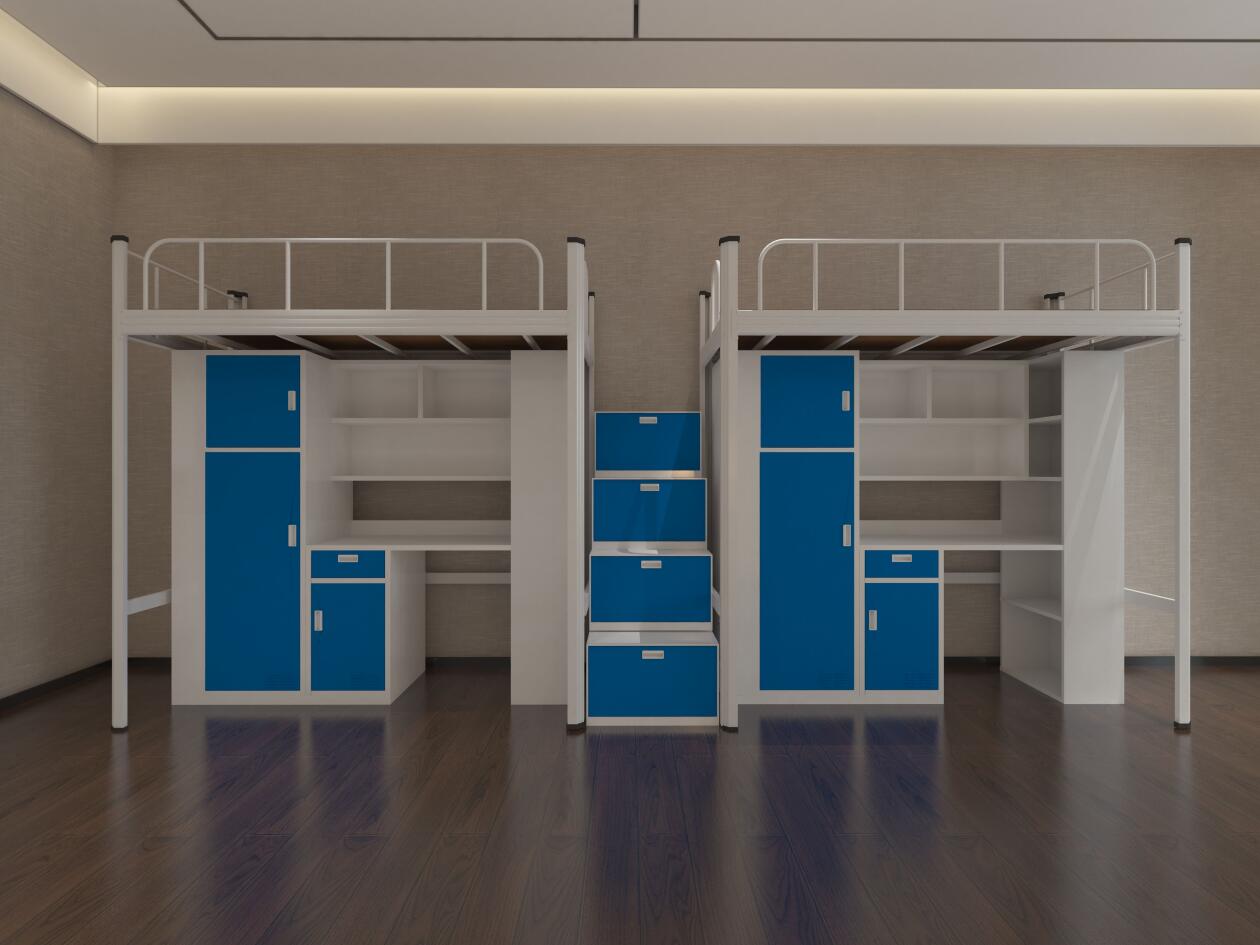 大学生公寓床  连体学生公寓床厂家