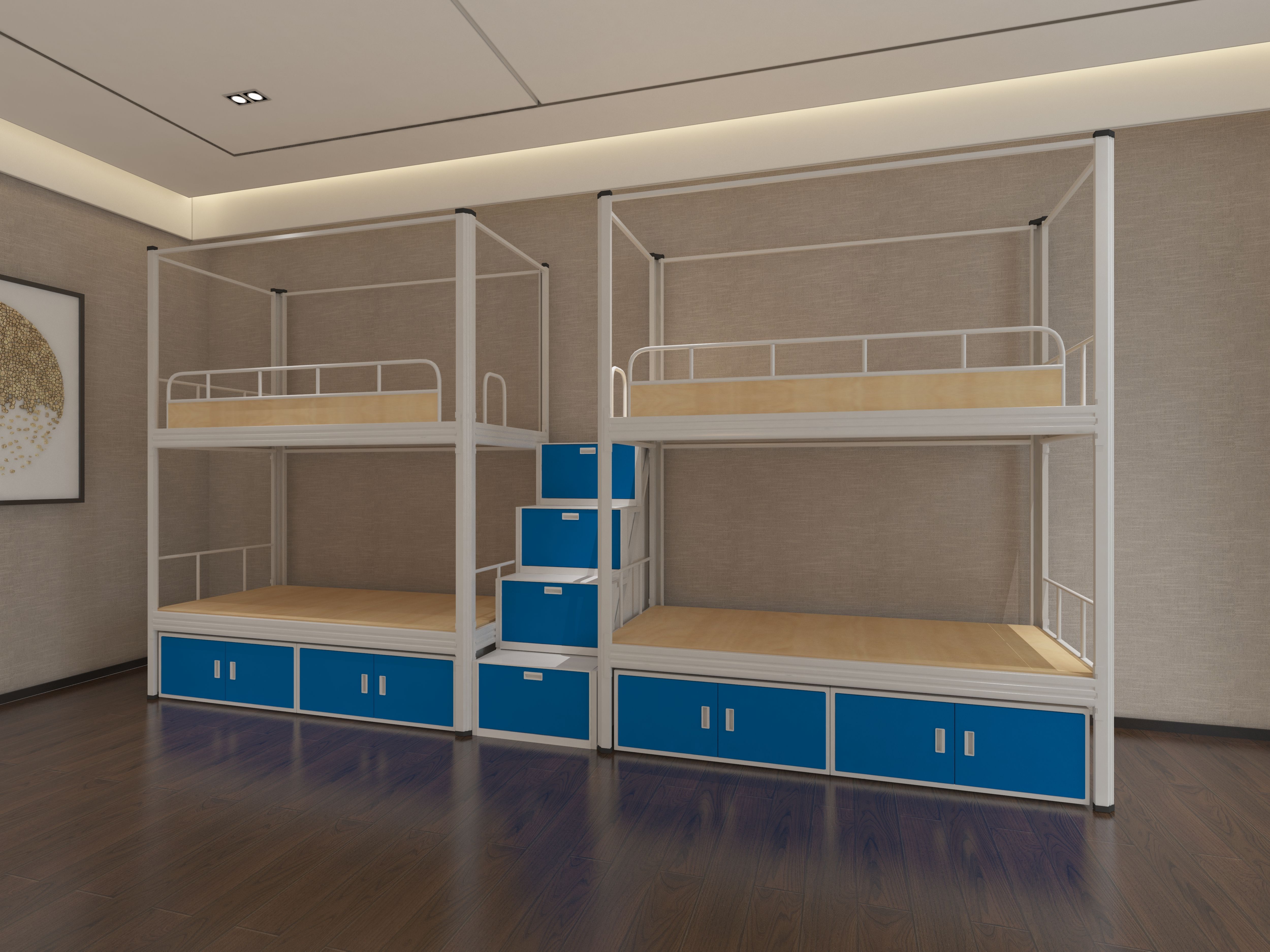 深圳员工宿舍上下铺铁床|上海高低上下铺铁床