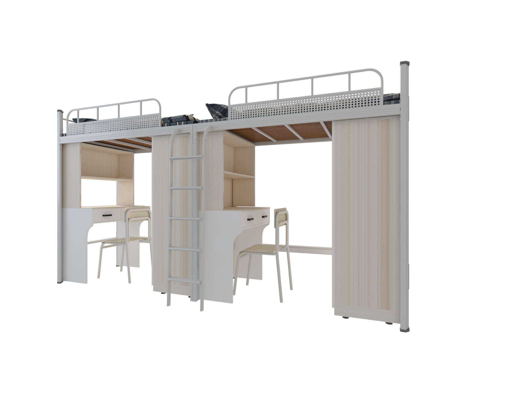 双层铁床可配置哪些家具