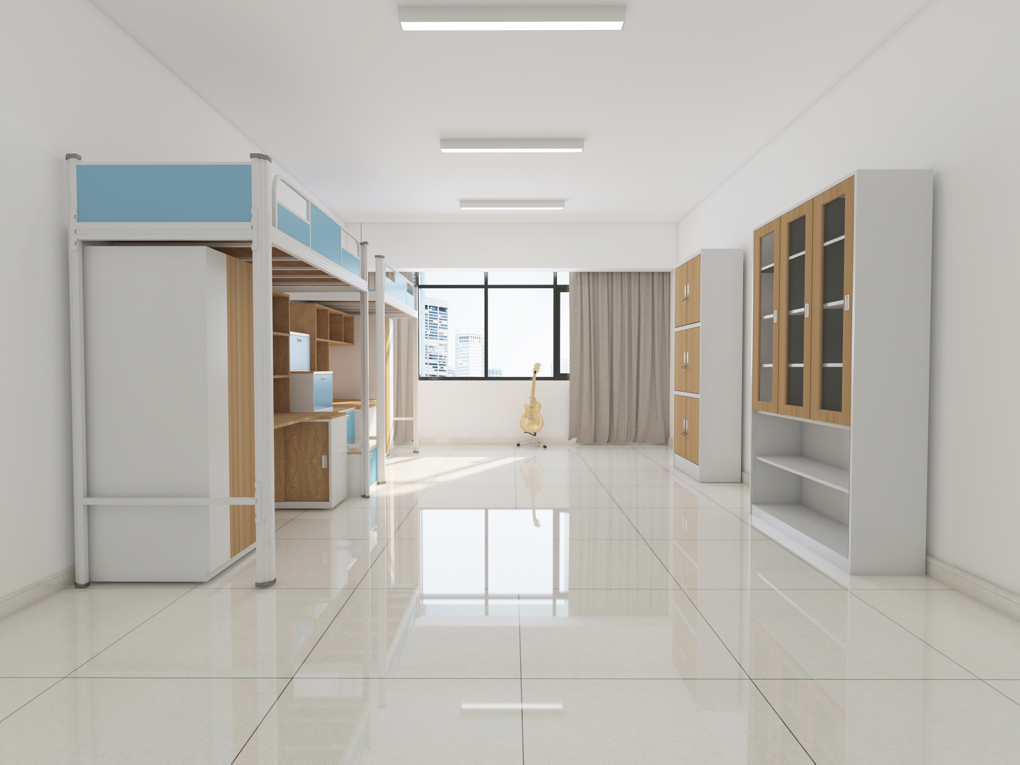 怎么给孩子选双层铁床的颜色