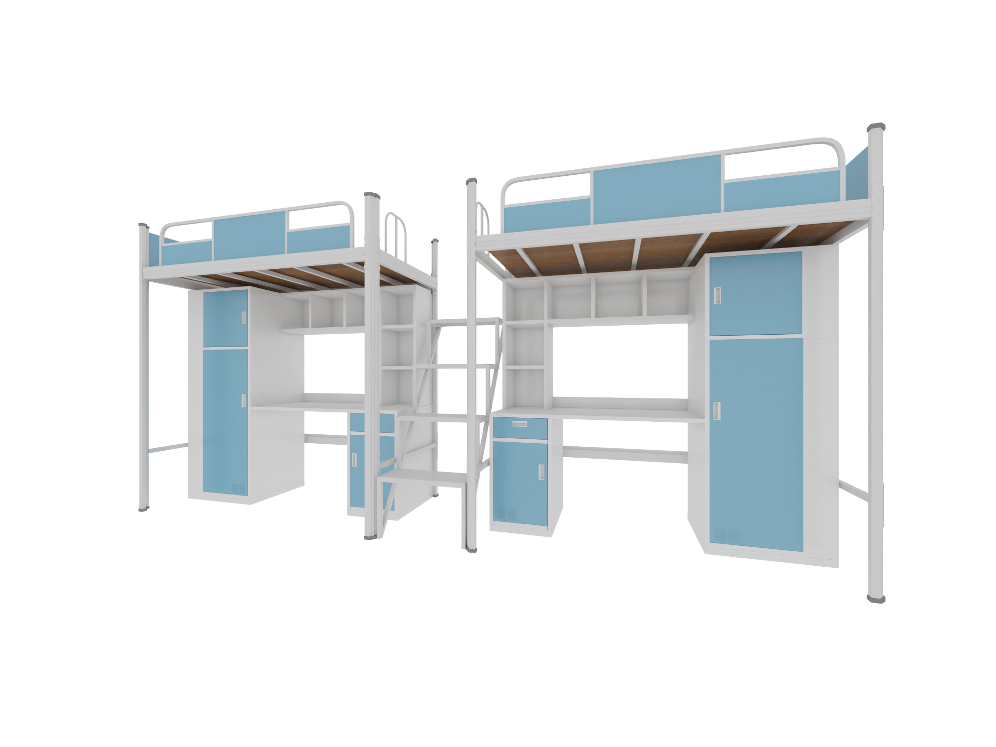 双层铁架床帮助孩子实现独立