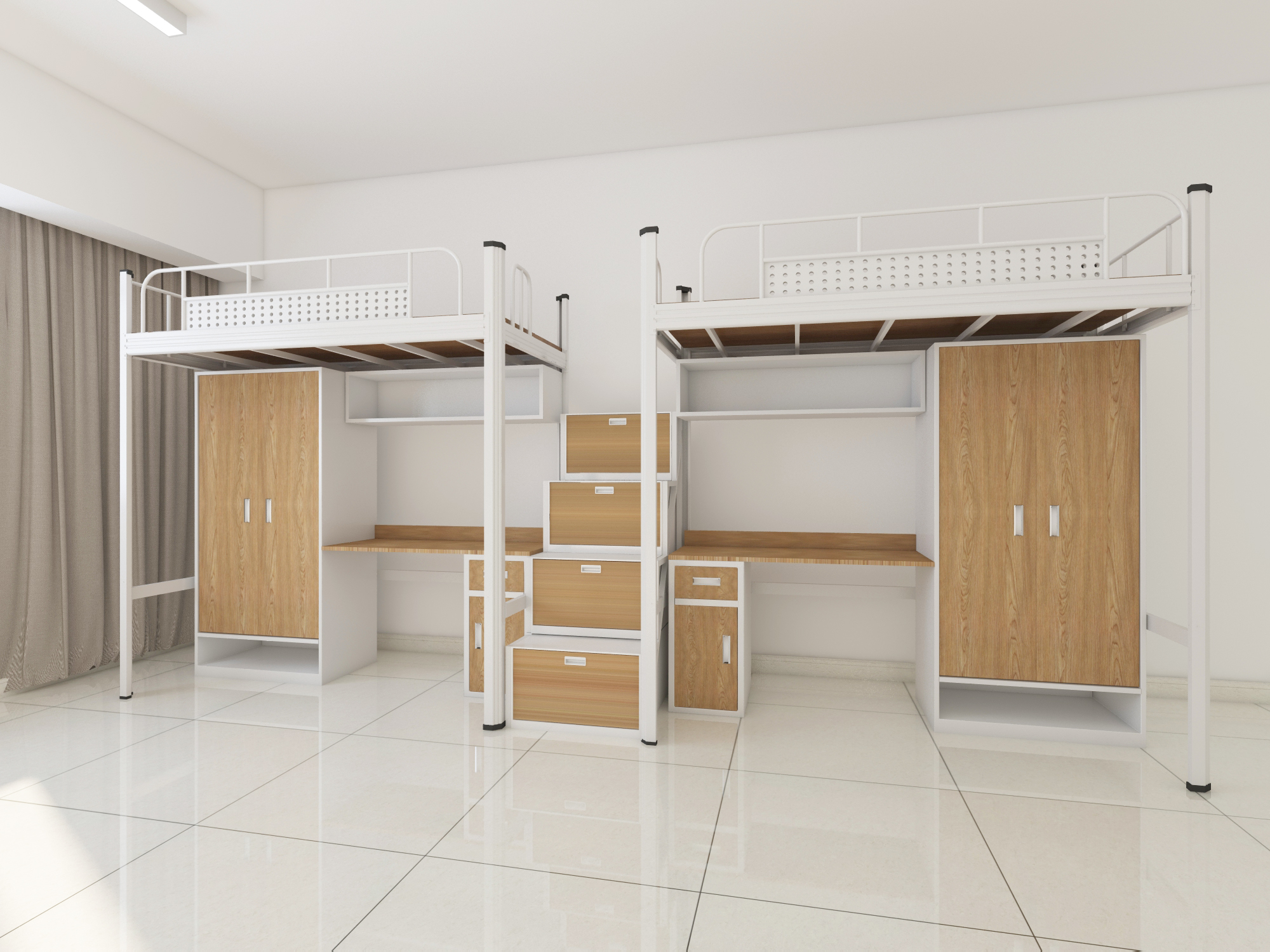 学校宿舍用的上下铺铁床尺寸设计