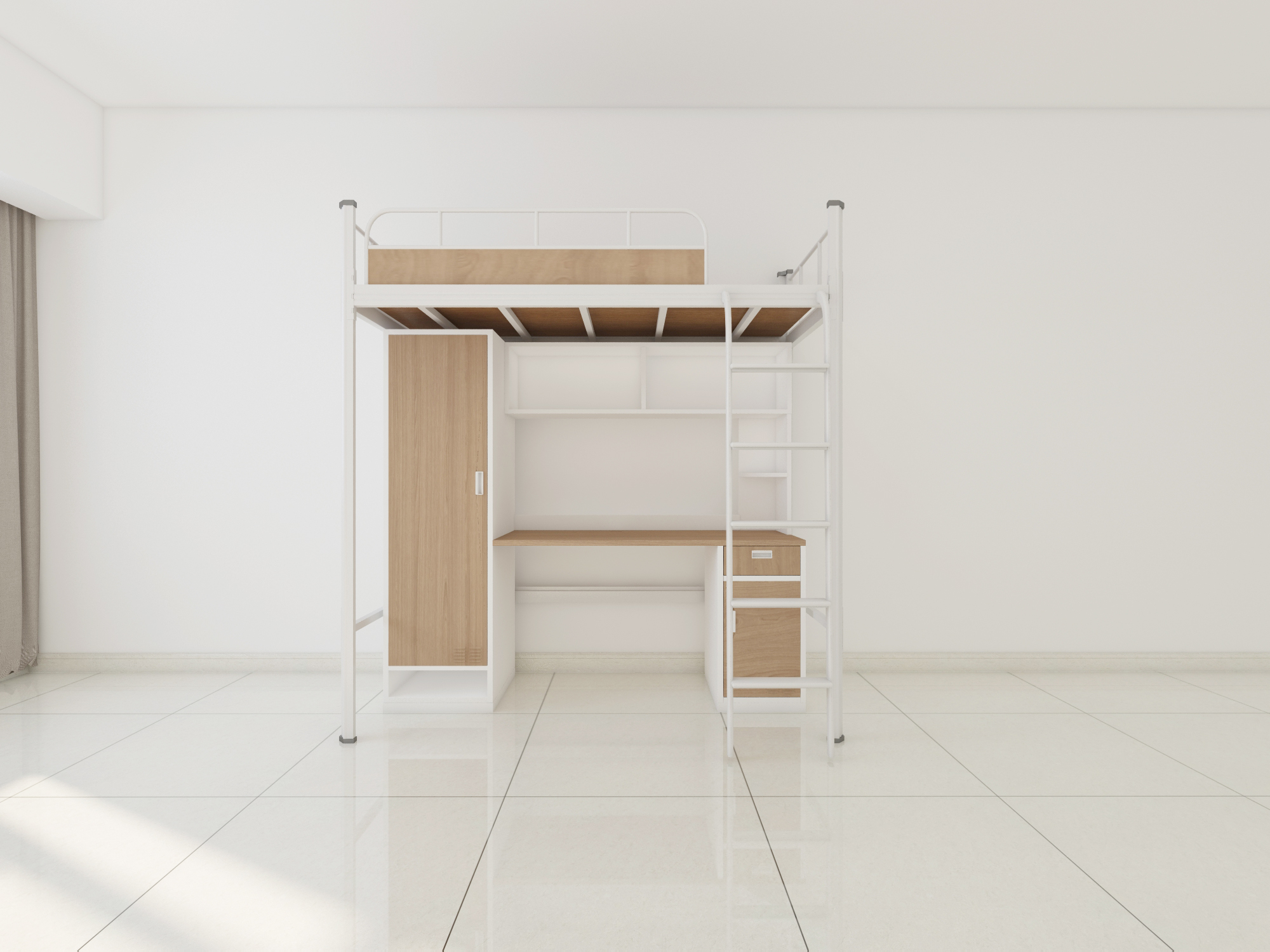 钢木结构的双层铁床是否更耐用？