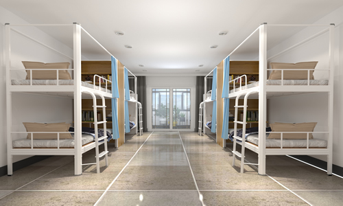 双层铁床上下铺能给孩子用吗？