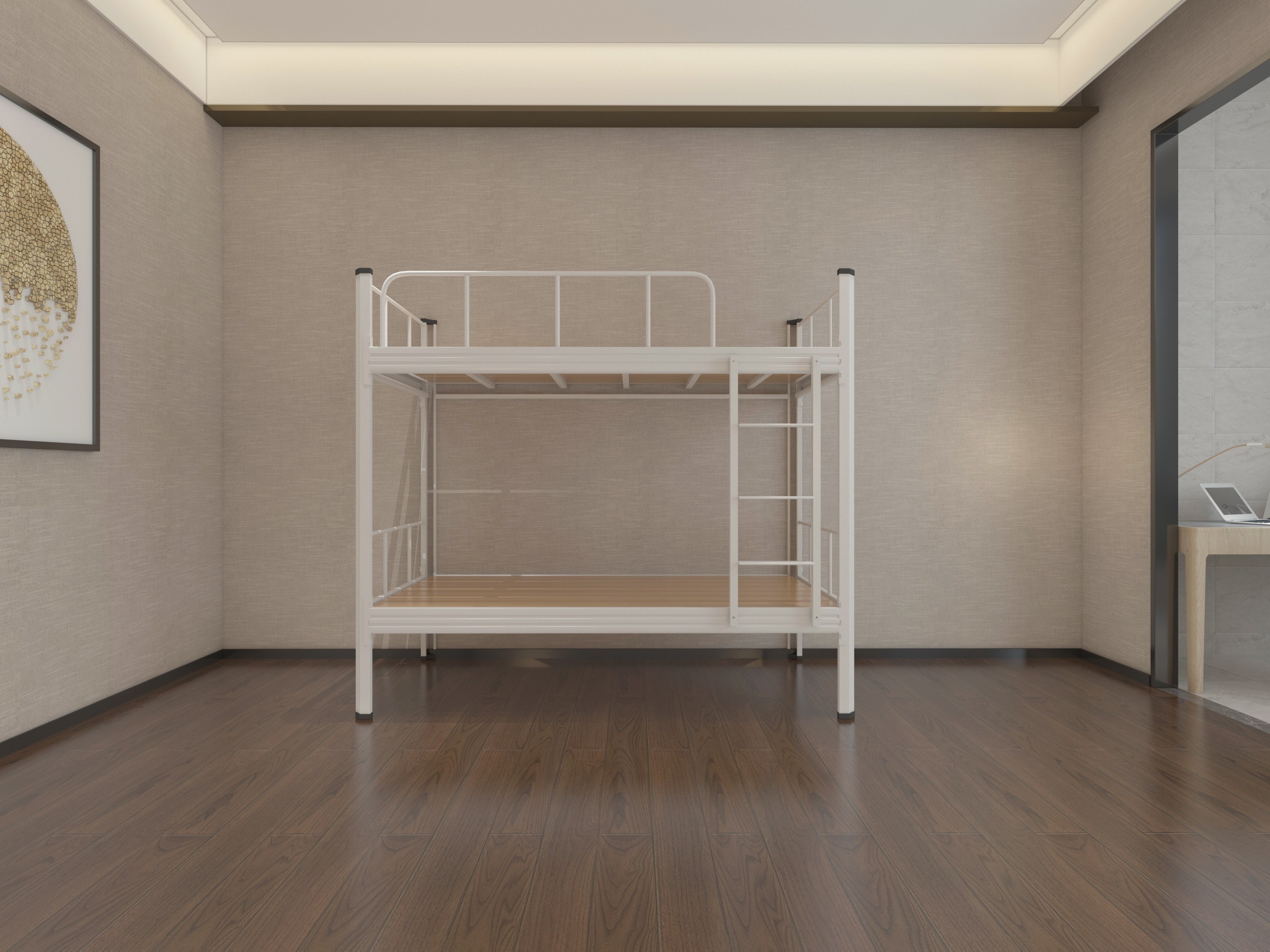 铁架床上下铺高低床 双层铁架双人床