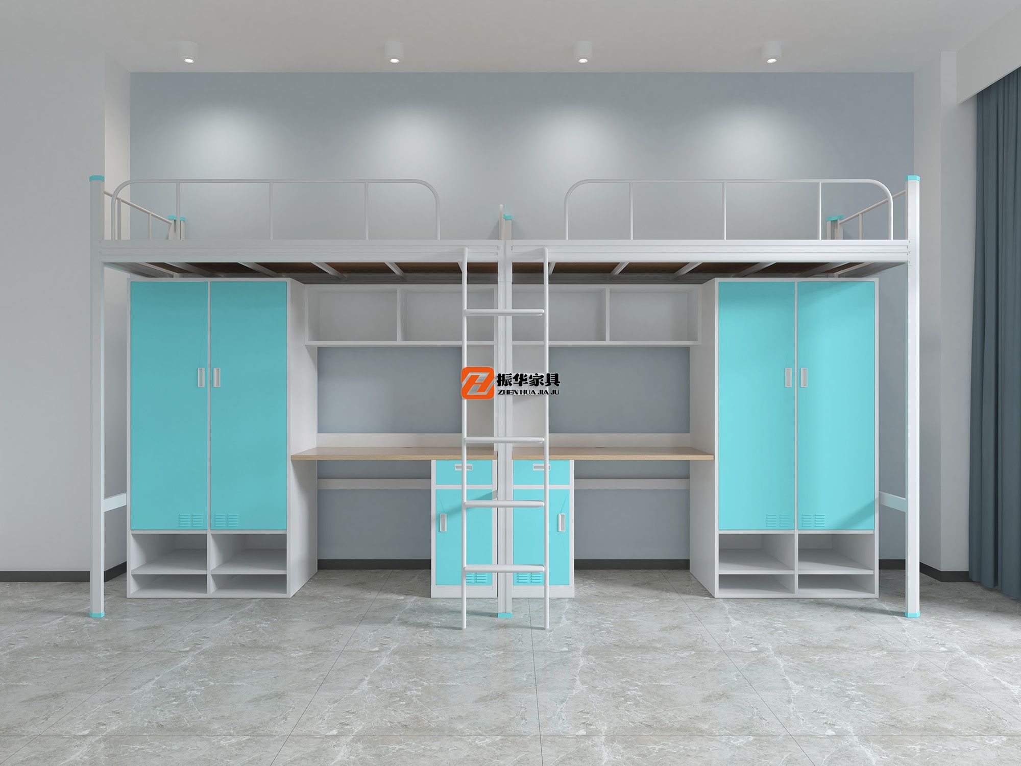 学生宿舍的铁床高度