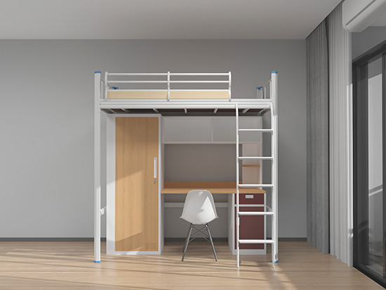  宿舍带柜学生床生产厂家及价格分析